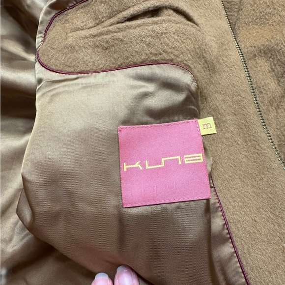 🧥 KUNA Baby Alpaca Wool Blend Zip Jacket Camel Brown Size M 🧥 - Picture 6 of 6